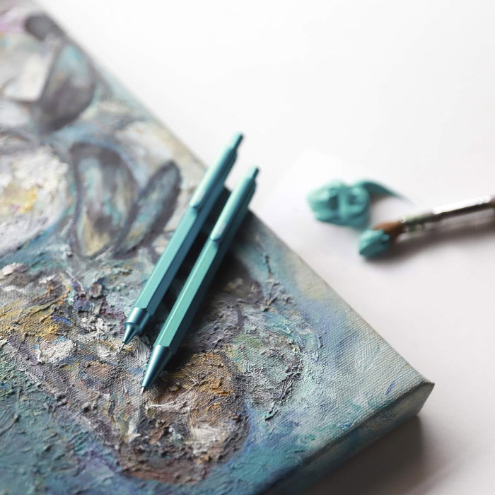 PIX CLICK 0.7MM RHODIA SCRIPT METALIC TURQUOISE 9386C [3]