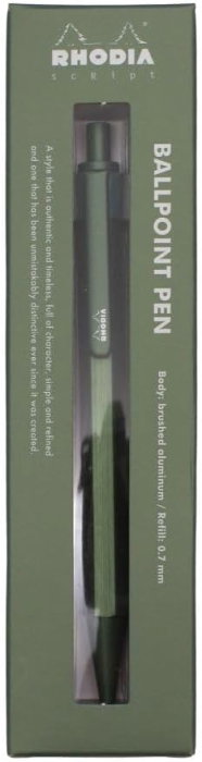 PIX CLICK 0.7MM RHODIA SCRIPT METALIC VERDE SALVIE 9387C [5]