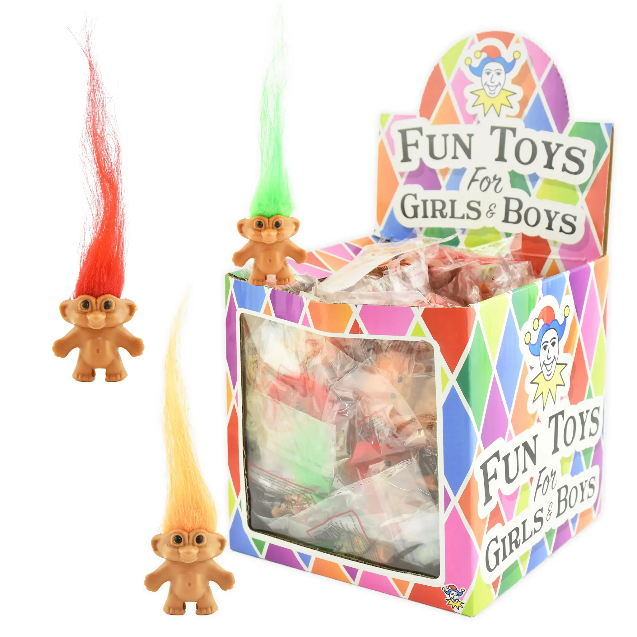 FIGURINA MINI TROLL 4CM CU PAR VIU COLORAT T90121 41205 [1]