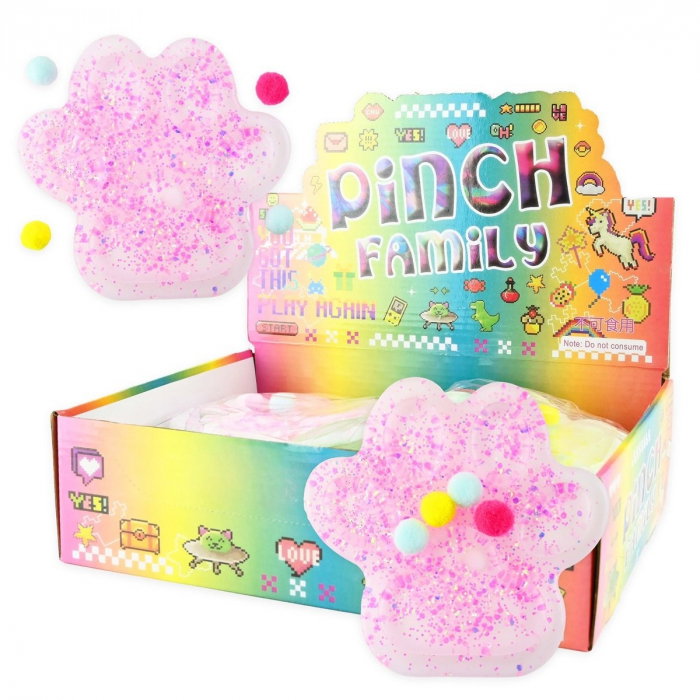 ROB FIGURINA SQUISHY 13.5CM 165G LABUTA DE PISICA GLITTER 54954 [1]