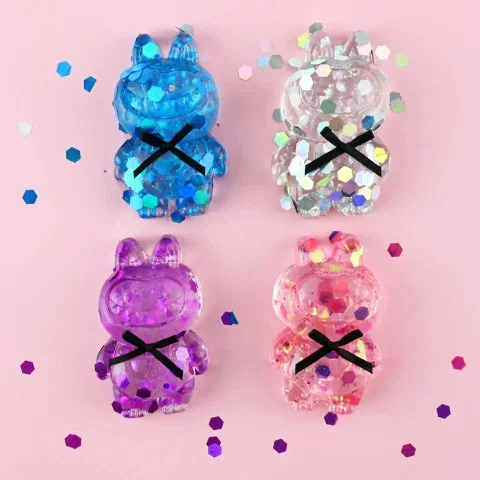 FIGURINA SQUISHY 8CM ANIMAL GLITTER TRANSPARENT 54693 [1]