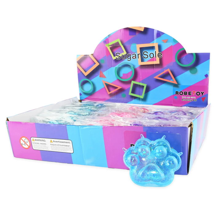FIGURINA SQUISHY SUGAR 7.5CM LABUTA PISICA GLITTER 41069 [2]