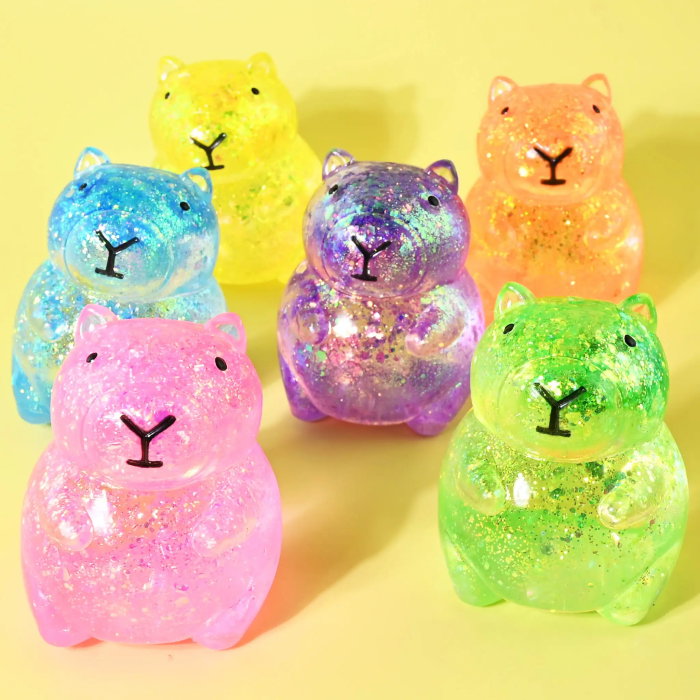 FIGURINA SQUISHY SUGAR 7CM CAPYBARA GLITTER 41052 [1]