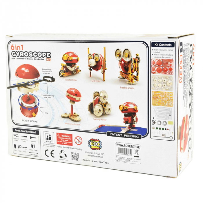 ROB KIT CONSTRUCTIE GIROSCOP STIINTIFIC 6 IN 1 134 PIESE 50867 [4]