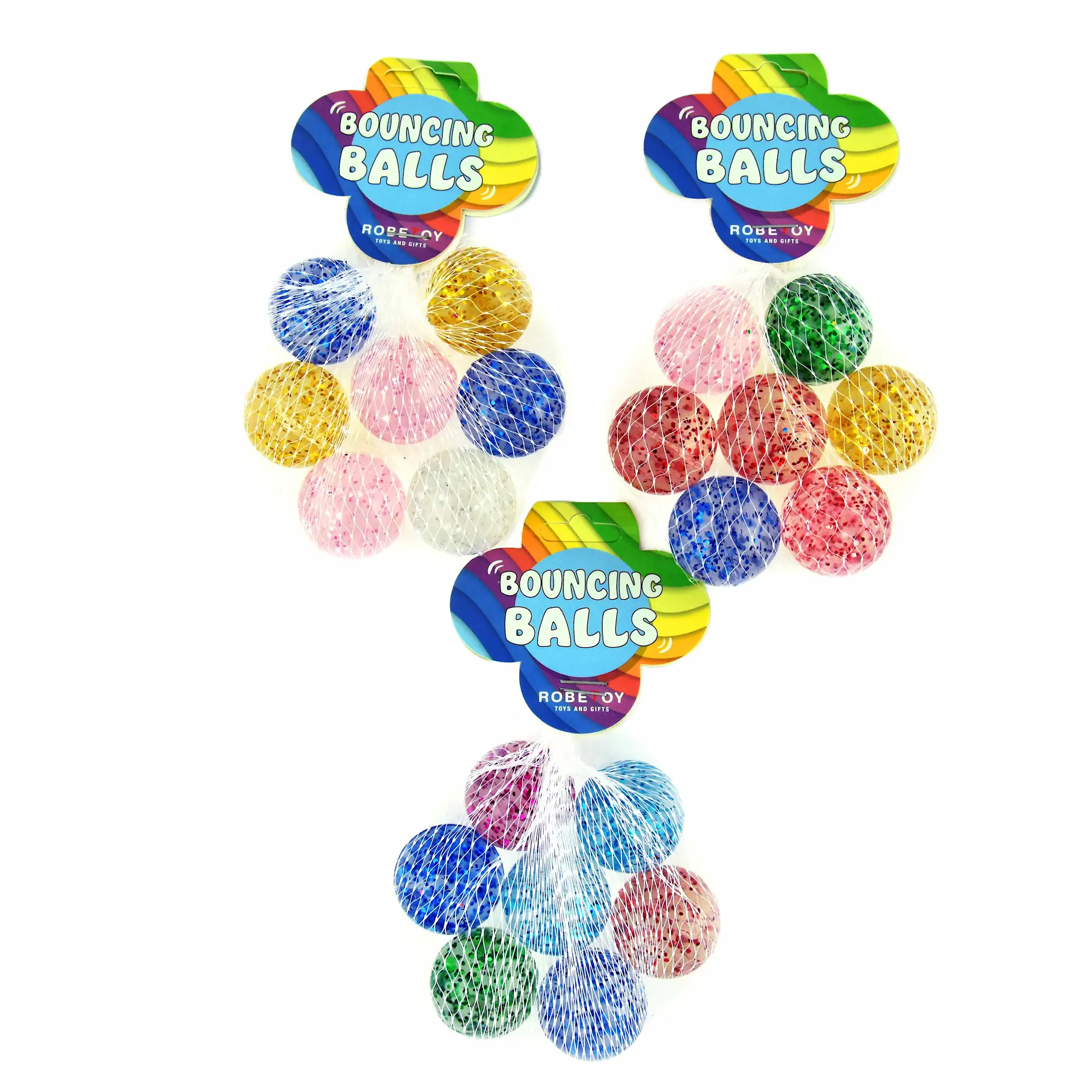 Mingiuțe Săritoare 2,6cm Glitter Set 7buc 54248 - ipb.ro [2]