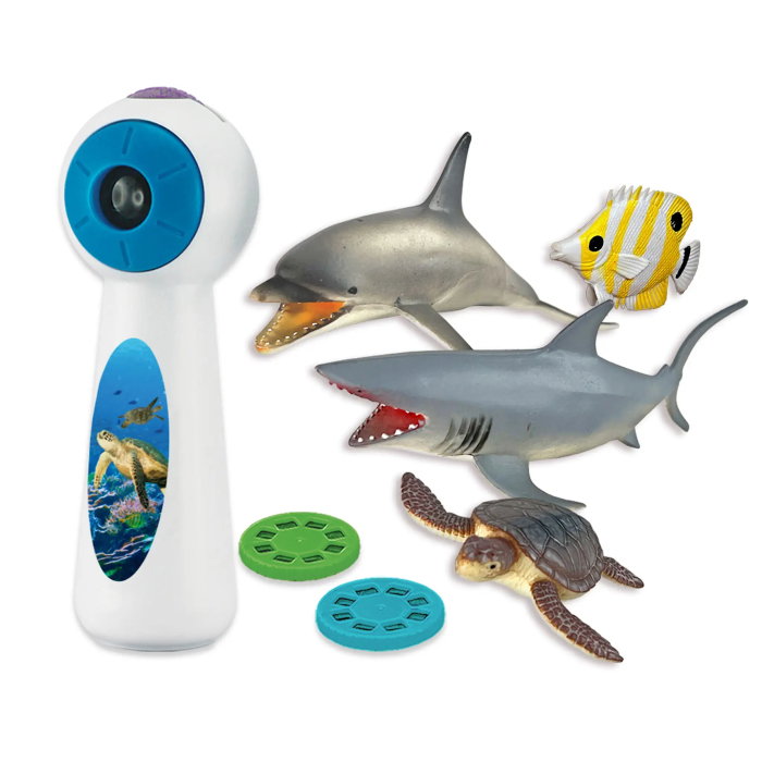 PROIECTOR PENTRU COPII ANIMALE MARINE 24 IMAGINI + 4 FIGURINE 26022 [2]