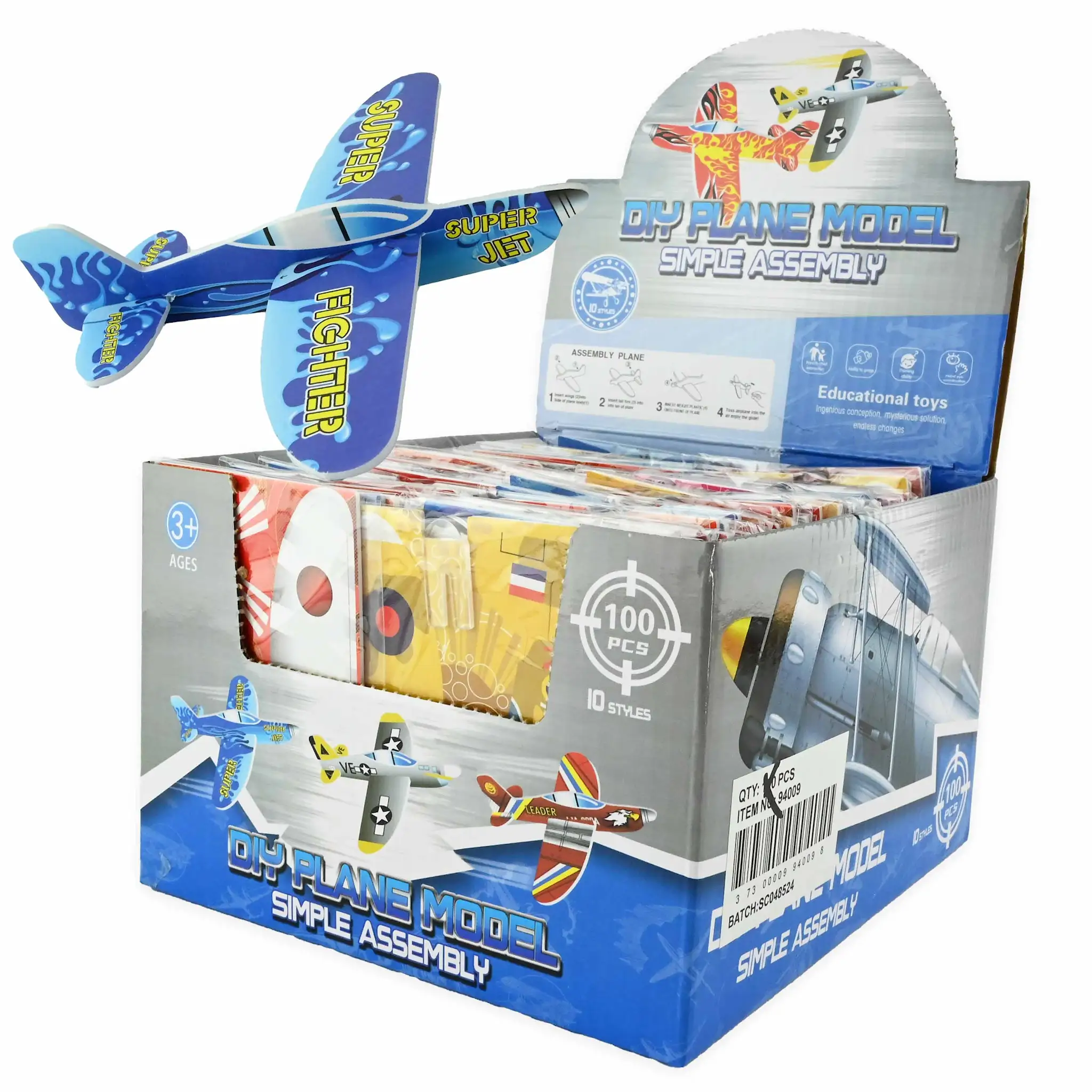 PUZZLE DIN SPUMA 10CM AVION 94009 [1]