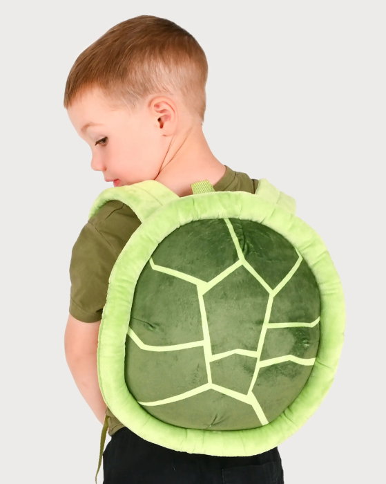 Rucsac Copii Pufos Carapace Testoasă 38x30cm F99356 - Drăgălaș și Confortabil [1]