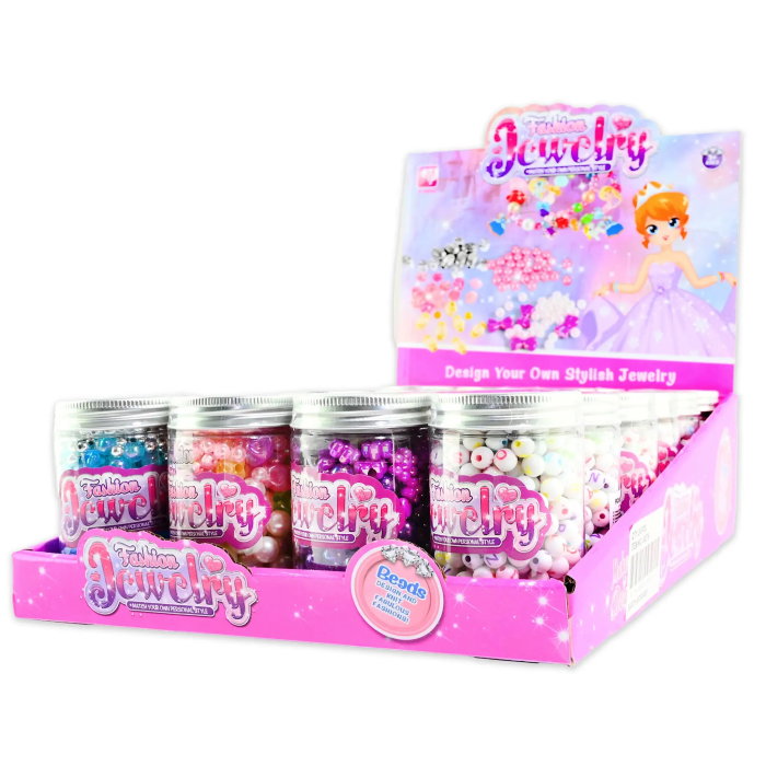 SET CREATIV BIJUTERII BRATARI SI MARGELE 8.5CM IN STICLUTA 30276 [2]