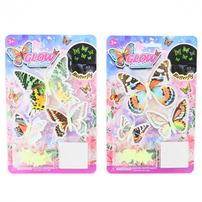 ROB STICKERE PERETE FLUTURI 7-12CM, 17/SET, STRALUCESC LA INTUNERIC 51230 [1]