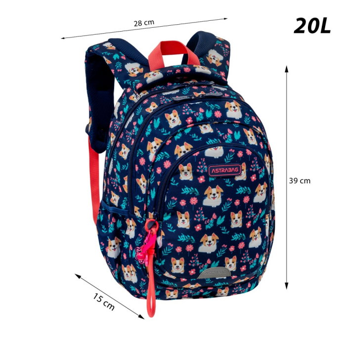 Rucsac Scolar 3 Compartimente Astrabag Dear Puppy AB330 [8]