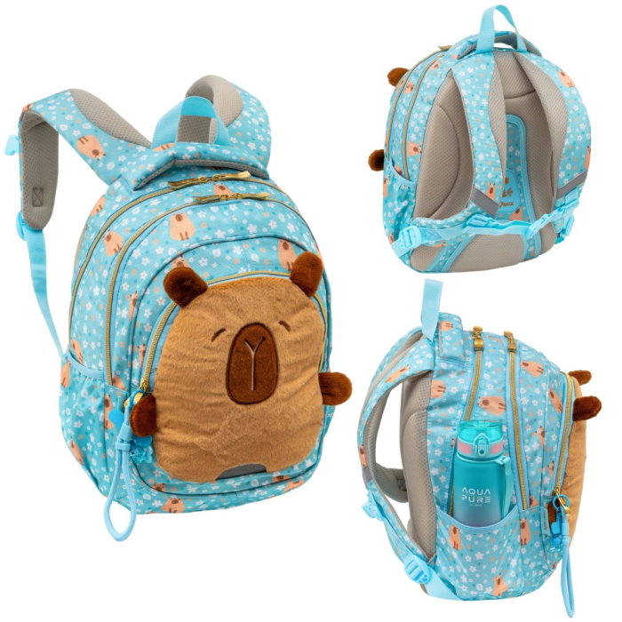Rucsac Scolar 3 Compartimente Astrabag Fluffy Capy AB330 [10]