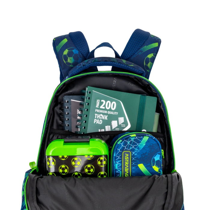 Rucsac Scolar 3 Compartimente Astrabag Football AB330 [11]