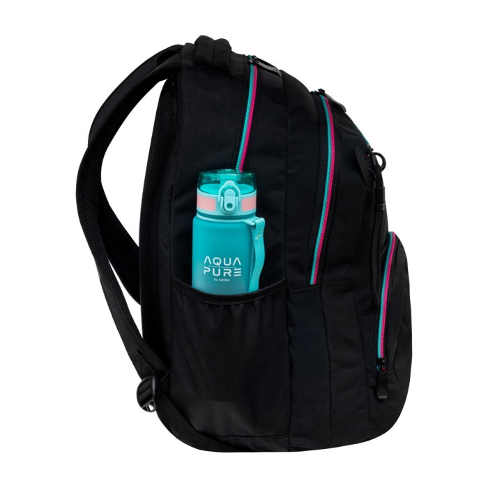 Rucsac Scolar 3 Compartimente Head Black Pink Mint AB200 [9]