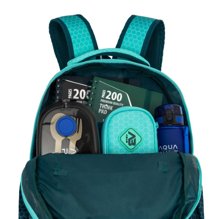 Rucsac Scolar 3 Compartimente Hexagon Lagoon AB200 [8]