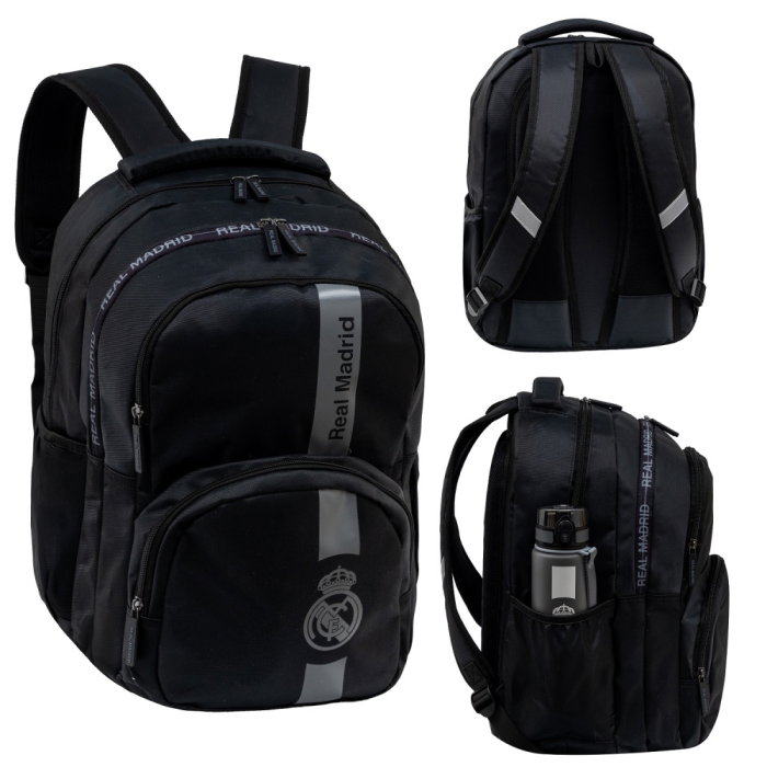 Rucsac Scolar 3 Compartimente Real Madrid Black AB200 [7]