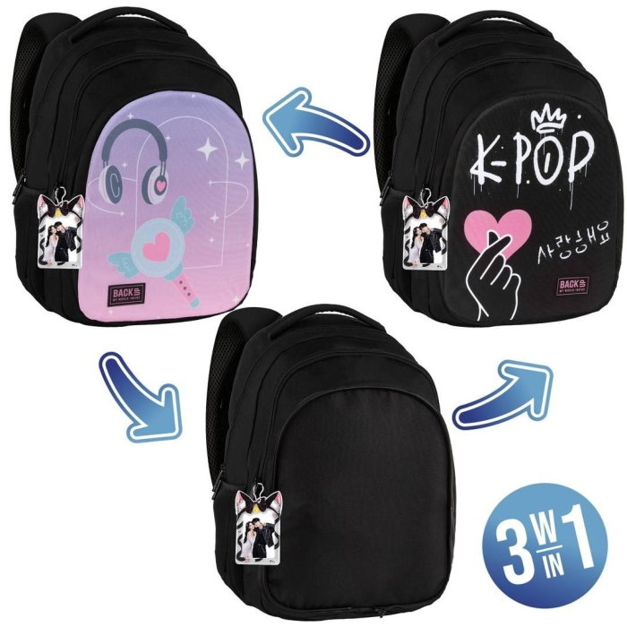 Rucsac Școlar BackUP 3 Compartimente K-Pop Vibe [1]