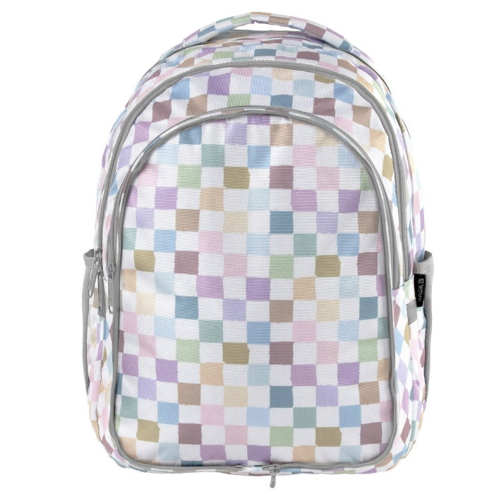 Rucsac Școlar BackUP 3 Compartimente Pastel Checkered [4]