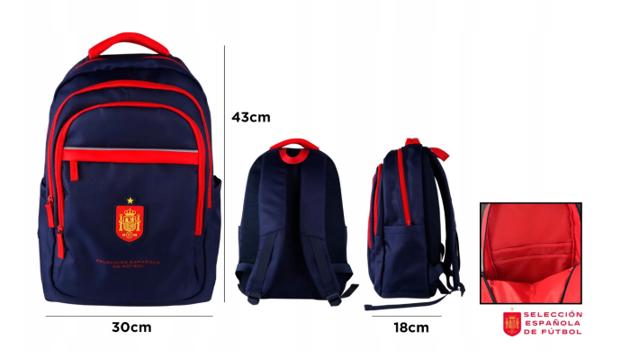 Rucsac Școlar 3 Compartimente Albastru Spania RF005-01 [3]
