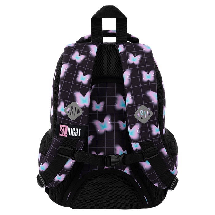 Ghiozdan tip rucsac St.Right Pastel Butterfly 3 compartimente IPB [5]