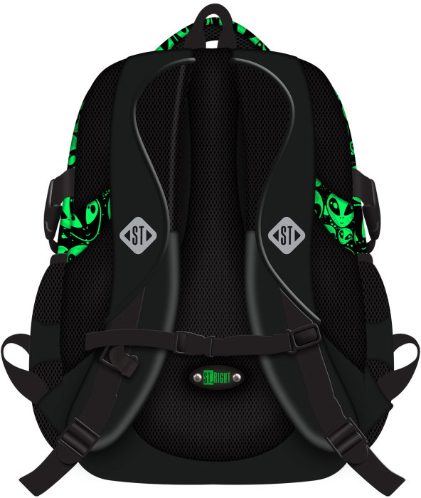 Rucsac St.Right BP-01 Green Aliens 23L - 698088 [2]