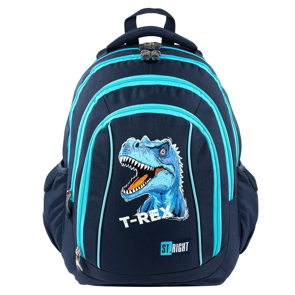 Rucsac Scolar St.Right 4 Compartimente BP-04 Blue T-Rex 683565 [2]