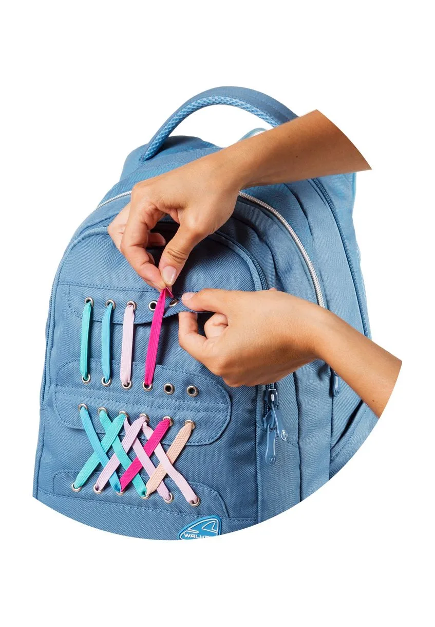 Rucsac Școlar Walker Fame Laces Light Blue [2]