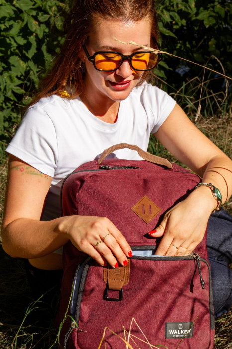 Rucsac Școlar Walker Pure Eco Maroon [9]