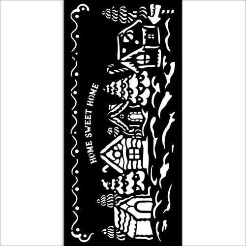 SABLON DECOR 12x25CM, PT EFECTE 3D, SPRAY SI MIX MEDIA, SAT DE CRACIUN KSTDL123/48427 [3]