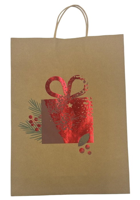 SACOSA CADOU CRACIUN DELUXE JUMBO XMAS 45*33*10 CM 77685 [1]