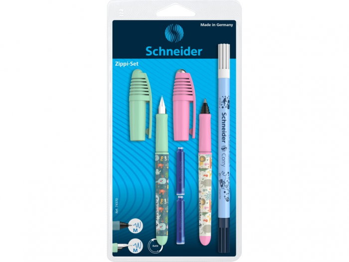 SCR SET STILOU SI ROLLER SCHNEIDER ZIPPI CU PIC SI 2 REZERVE VERDE SD-015721 [1]