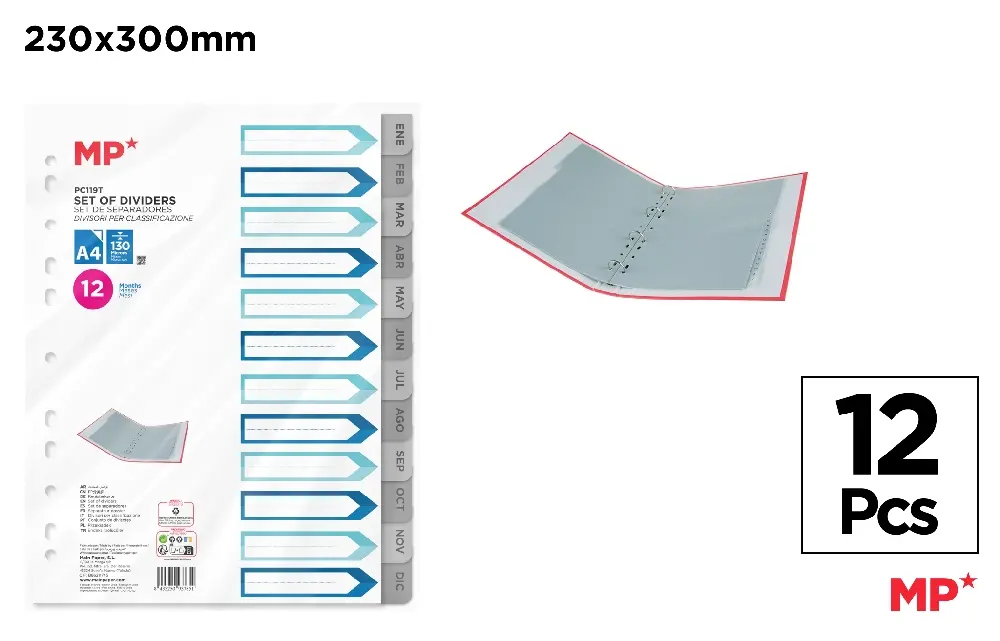 SEPARATOARE INDEX PLASTIC IPB A4, IAN-DEC PC119T [1]