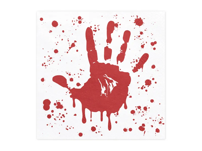 Servetele Hartie 33x33cm Bloody Hand 20/set SP33-120 [1]