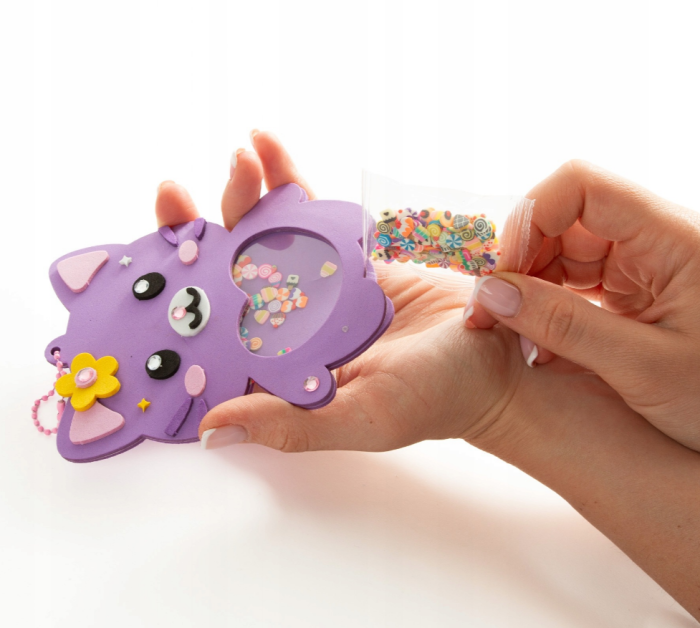 Set Creativ Kidea Happy Kitty Tummy Creează Un Breloc WBKKA [3]