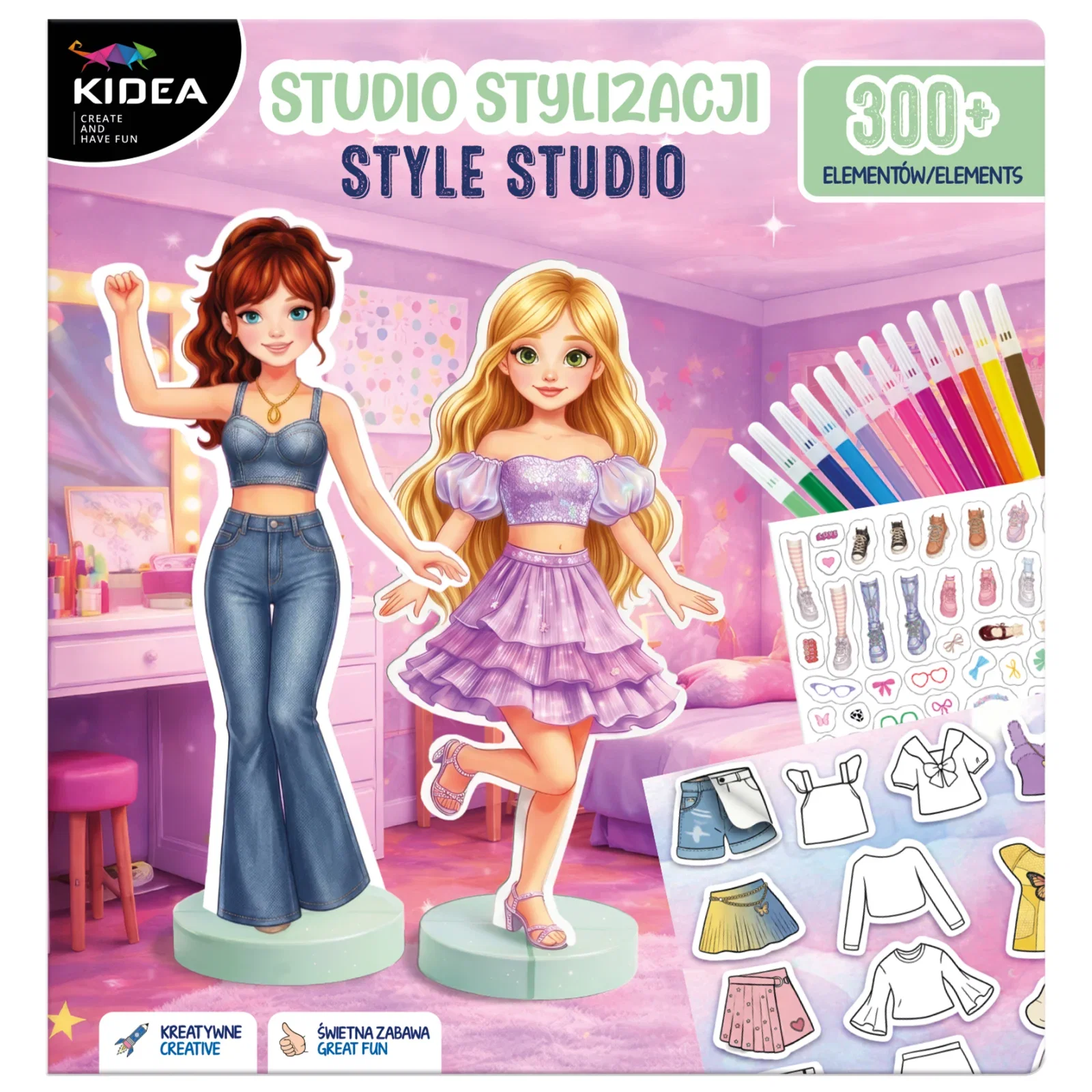 Set Creativ Styling Studio 300 Elemente Kidea SSTY300KA [1]