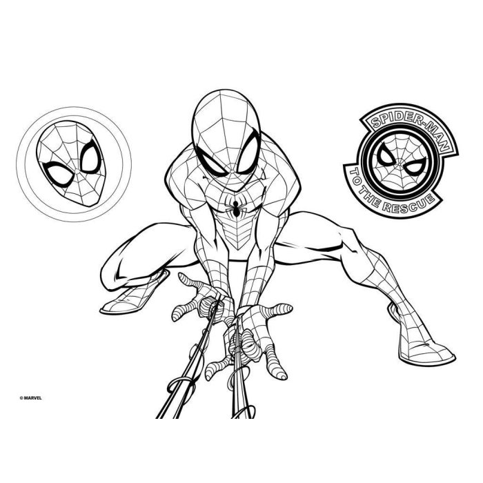 SET DE COLORAT 31 PIESE 54x47CM SPIDERMAN 508424 [5]