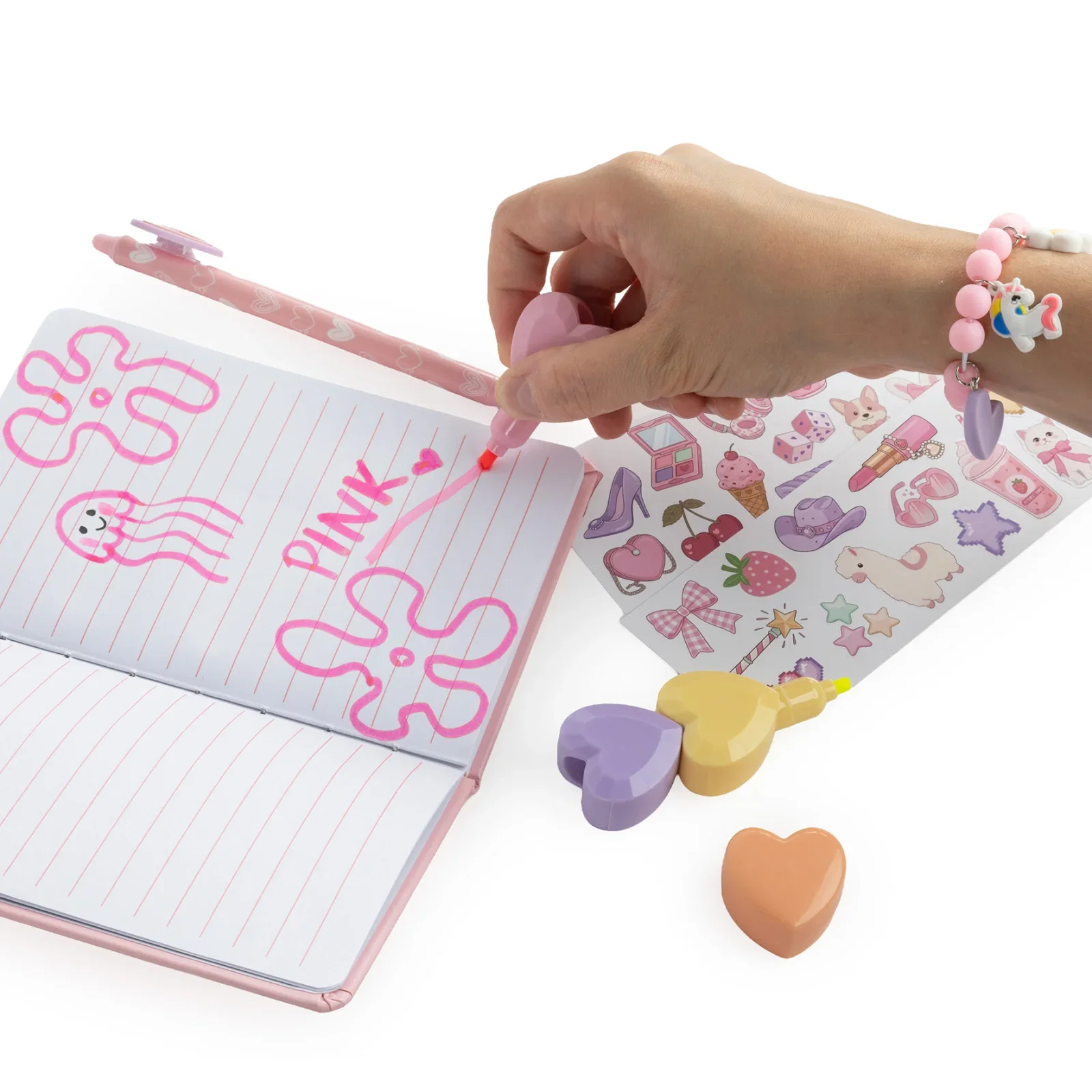 Set Machiaj Copii Cu Pudră Glam 34 Elemente Kidea GSP34KA [5]
