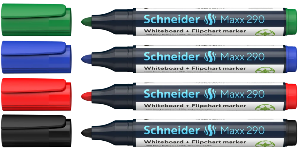 Set 4 Markere Whiteboard și Flipchart Schneider Maxx 290 2932 [2]
