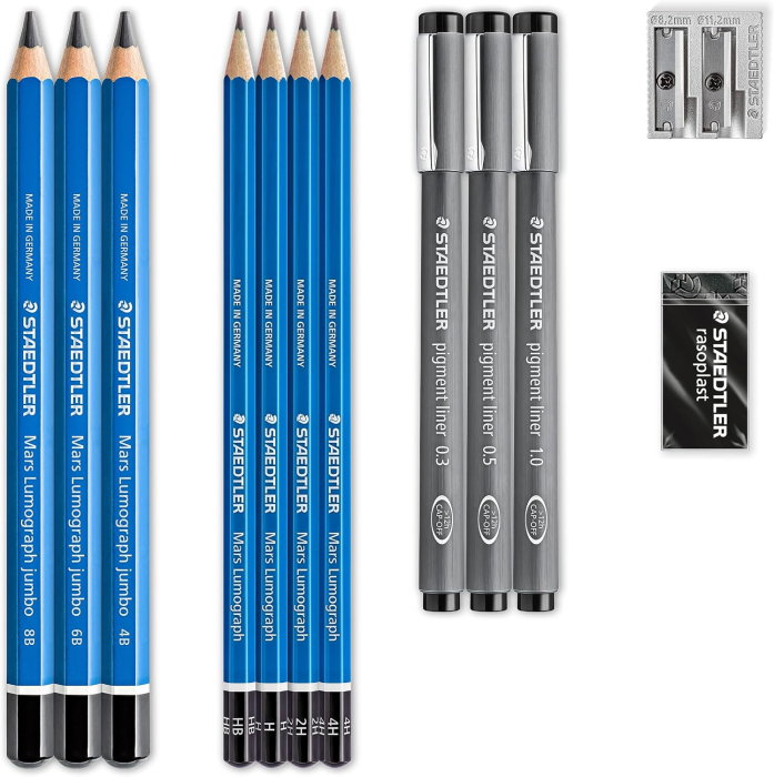 Set Pentru Desen si Schite Staedtler 12 Piese 61 100 [2]