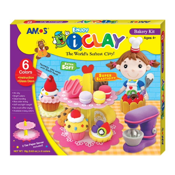 Set Plastilina Amos cu Accesorii 6 Culori P219 [1]