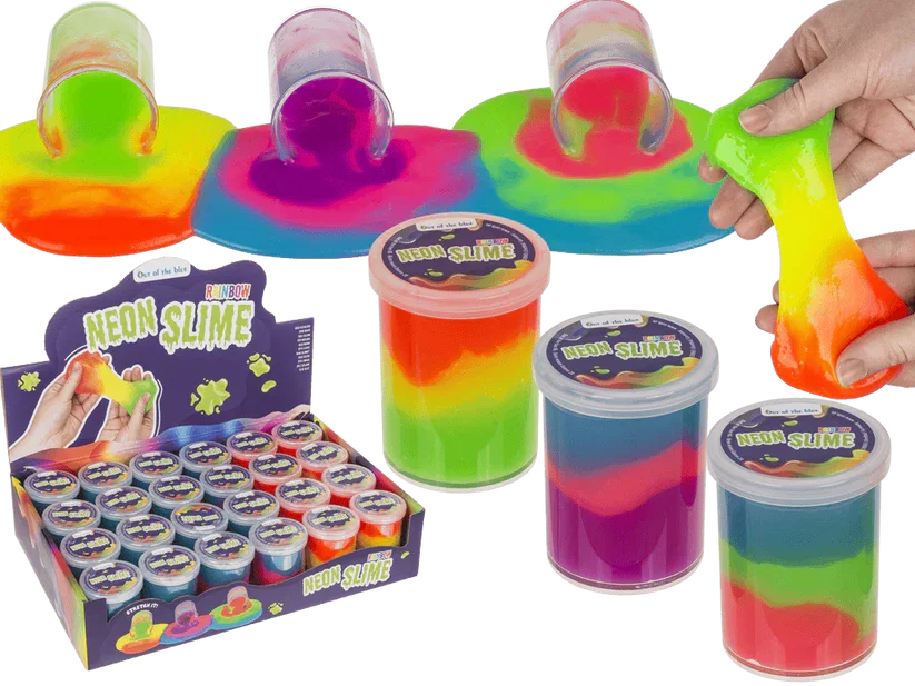 Slime 65g Curcubeu Neon - Jucărie Creativă pentru Copii [6]