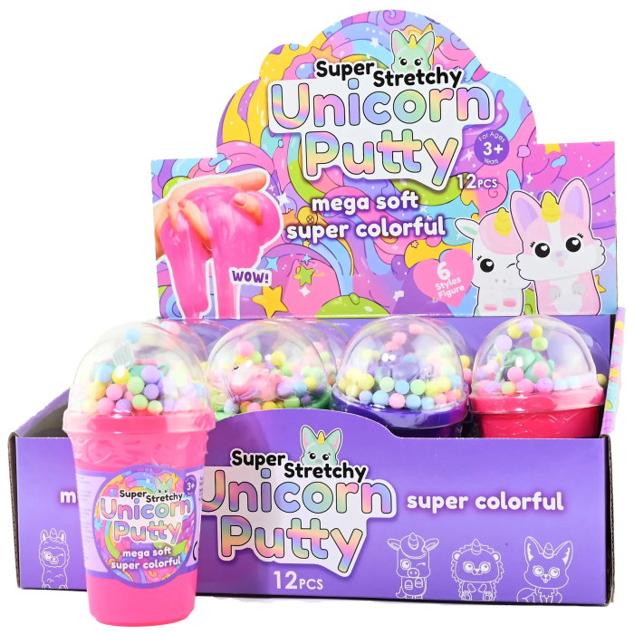 Slime Super Elastic Mega Soft Unicorn 13cm 64142 - Asortat Non-Toxic [2]