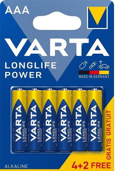 STA BATERII VARTA AAA 6/SET LR03 4903 [1]