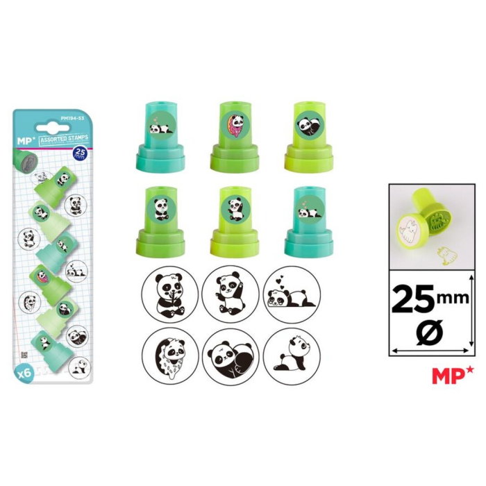 Set 6 Ștampile Panda PM194-53 - [1]