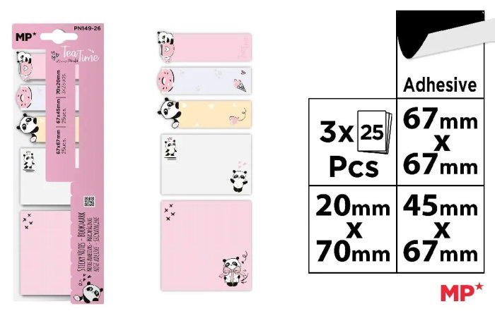 STICK INDEX IPB PANDA 45*67MM 3*25PCS PN149-26 [1]