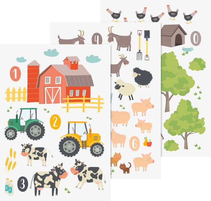 Sticker Decor Fereastra Ferma 3 Coli Heyda [1]