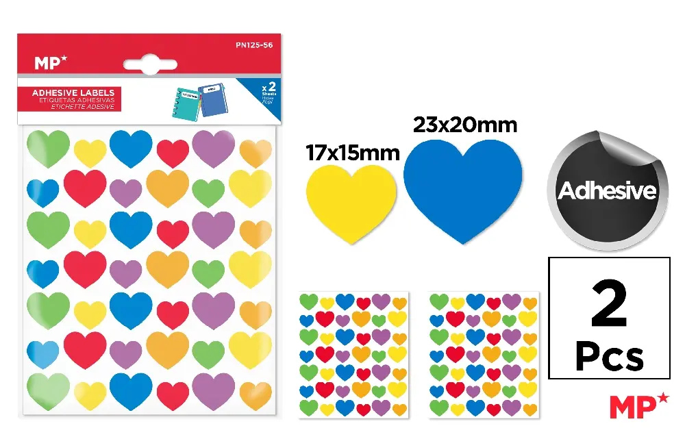 STICKER IPB 2 COLI/SET INIMIOARE PN125-56 [1]