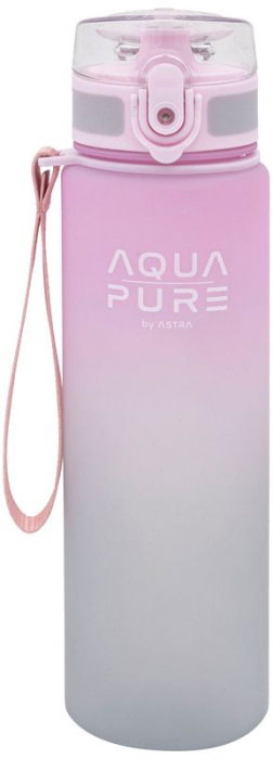 Sticlă de Apă 600ml Aqua Pure Pink/Grey 511025016 [1]