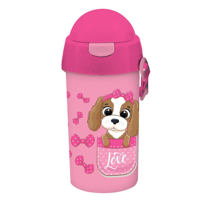 Sticlă Apă PP Must Team Girl 500ml Cu Pai 7.3x19.5cm 000587459 [4]