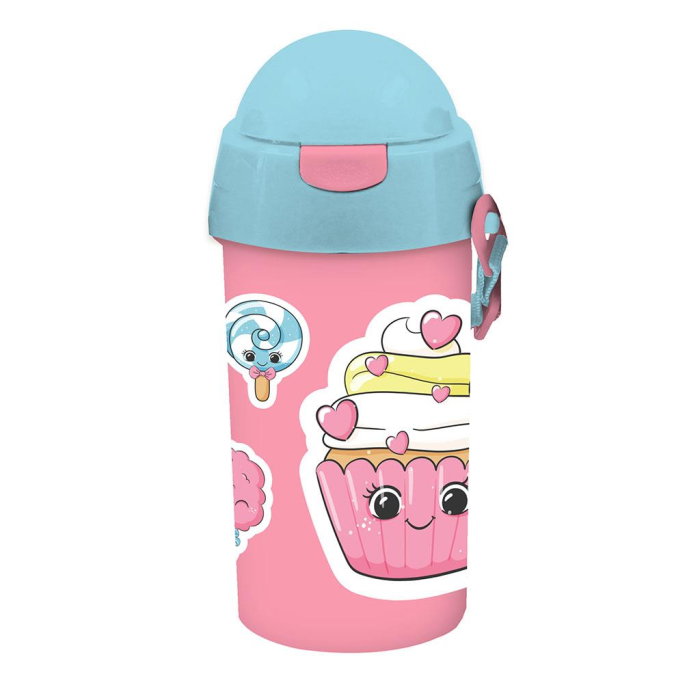 Sticlă Apă PP Must Team Girl 500ml Cu Pai 7.3x19.5cm 000587459 [3]